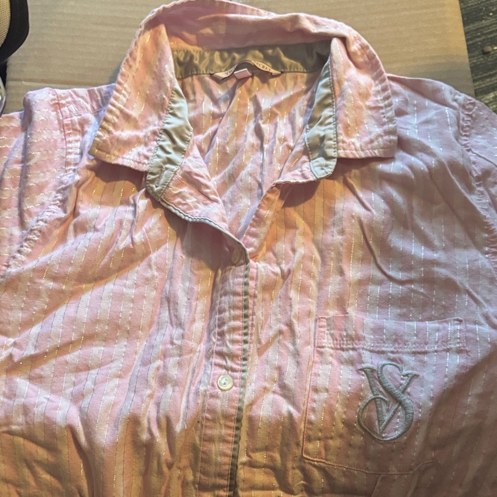 Victoria's Secret Light Pink Men's Button Down Shirt